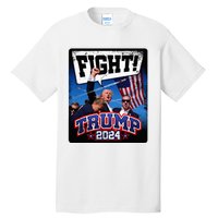 Fight! Donald Trump 2024 Supporters Political Product Tall T-Shirt