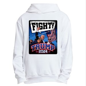 Fight! Donald Trump 2024 Supporters Political Product Urban Pullover Hoodie