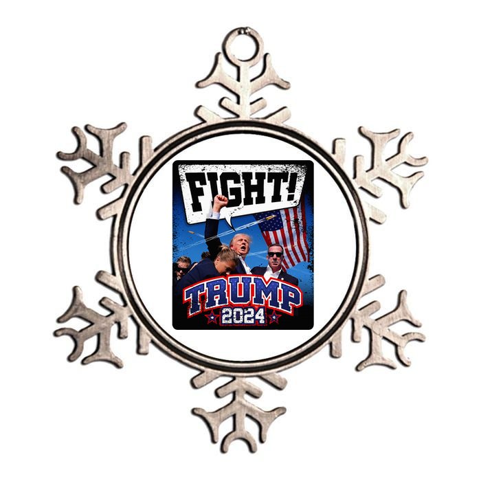 Fight! Donald Trump 2024 Supporters Political Product Metallic Star Ornament