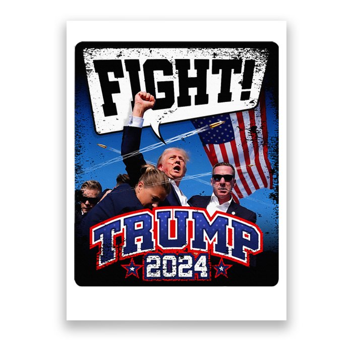 Fight! Donald Trump 2024 Supporters Political Product Poster