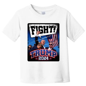 Fight! Donald Trump 2024 Supporters Political Product Toddler T-Shirt