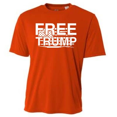 Free Donald Trump Supporters Pro Trump Republican Cooling Performance Crew T-Shirt