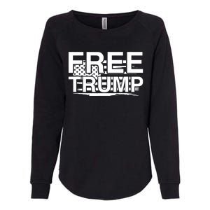 Free Donald Trump Supporters Pro Trump Republican Womens California Wash Sweatshirt