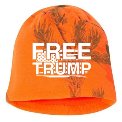 Free Donald Trump Supporters Pro Trump Republican Kati - Camo Knit Beanie