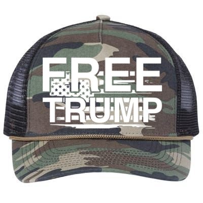 Free Donald Trump Supporters Pro Trump Republican Retro Rope Trucker Hat Cap