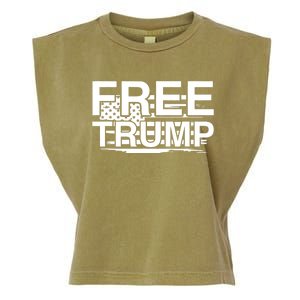 Free Donald Trump Supporters Pro Trump Republican Garment-Dyed Women's Muscle Tee