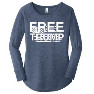 Free Donald Trump Supporters Pro Trump Republican Women's Perfect Tri Tunic Long Sleeve Shirt