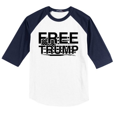 Free Donald Trump Supporters Pro Trump Republican Baseball Sleeve Shirt