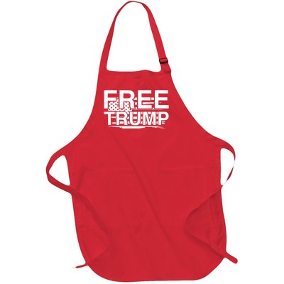 Free Donald Trump Supporters Pro Trump Republican Full-Length Apron With Pockets