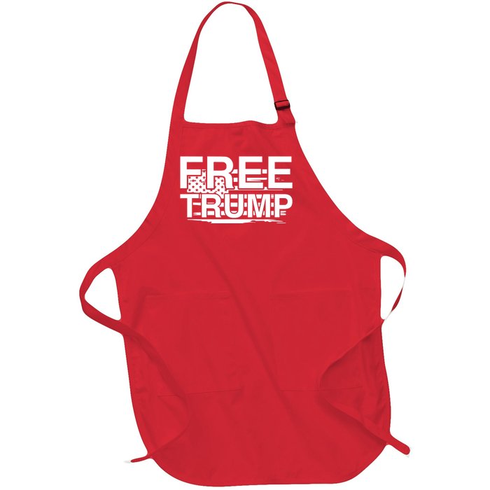 Free Donald Trump Supporters Pro Trump Republican Full-Length Apron With Pockets