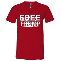 Free Donald Trump Supporters Pro Trump Republican V-Neck T-Shirt