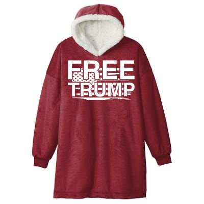 Free Donald Trump Supporters Pro Trump Republican Hooded Wearable Blanket