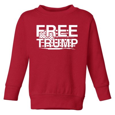 Free Donald Trump Supporters Pro Trump Republican Toddler Sweatshirt