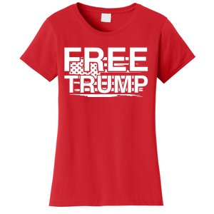 Free Donald Trump Supporters Pro Trump Republican Women's T-Shirt