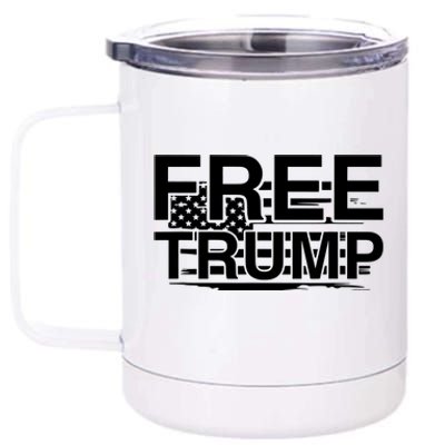 Free Donald Trump Supporters Pro Trump Republican 12 oz Stainless Steel Tumbler Cup