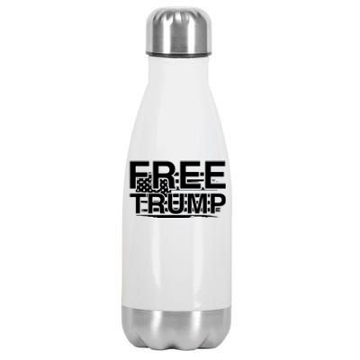 Free Donald Trump Supporters Pro Trump Republican Stainless Steel Insulated Water Bottle