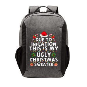 Funny Due To Inflation This Is My Ugly Sweater For Christmas Vector Backpack