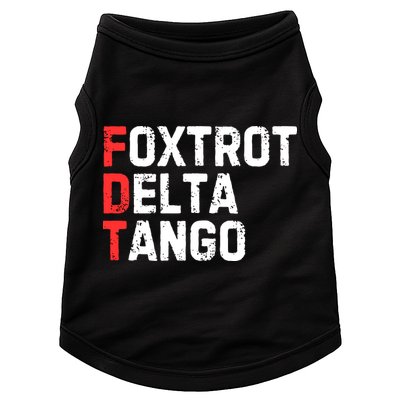 Foxtrot Delta Tango Doggie Tank
