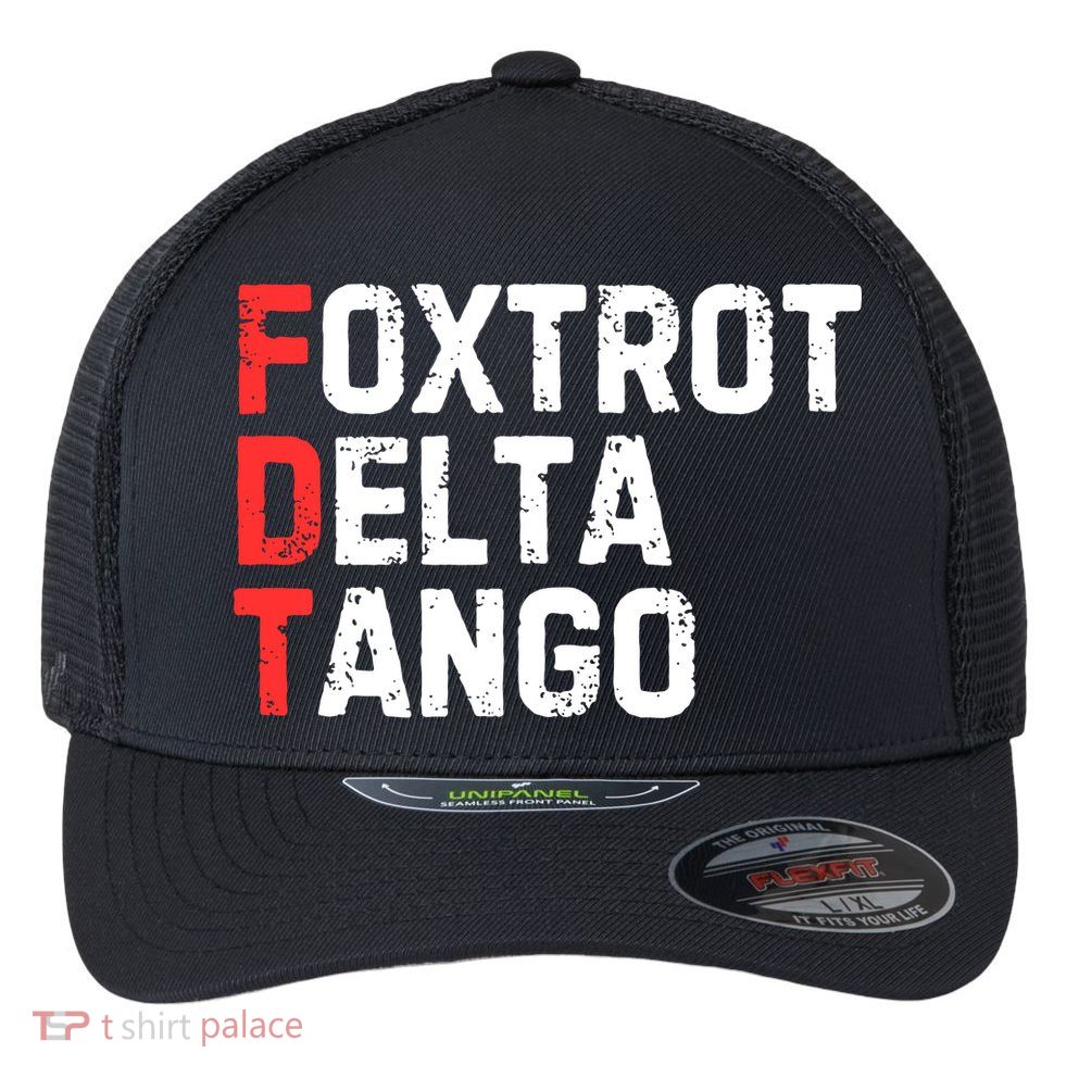 Foxtrot Delta Tango Flexfit Unipanel Trucker Cap