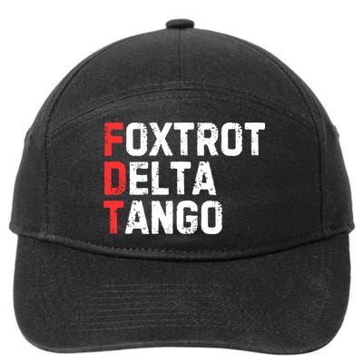 Foxtrot Delta Tango 7-Panel Snapback Hat