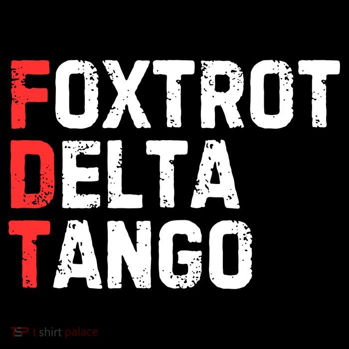 Foxtrot Delta Tango Drawstring Bag