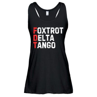 Foxtrot Delta Tango Ladies Essential Flowy Tank