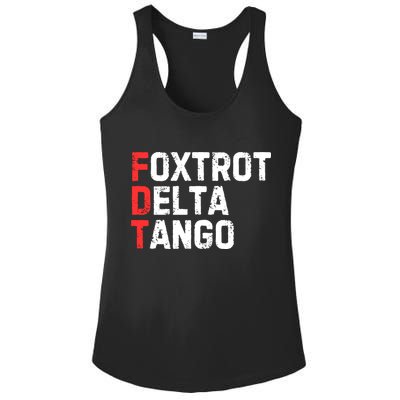 Foxtrot Delta Tango Ladies PosiCharge Competitor Racerback Tank