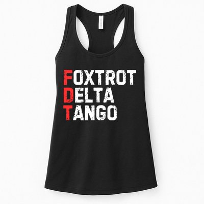 Foxtrot Delta Tango Womens Tank Top