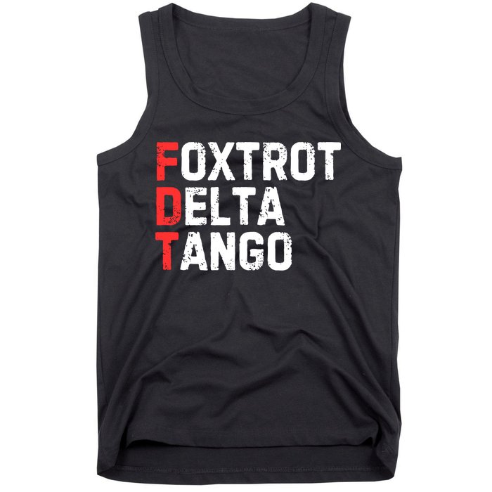 Foxtrot Delta Tango Tank Top