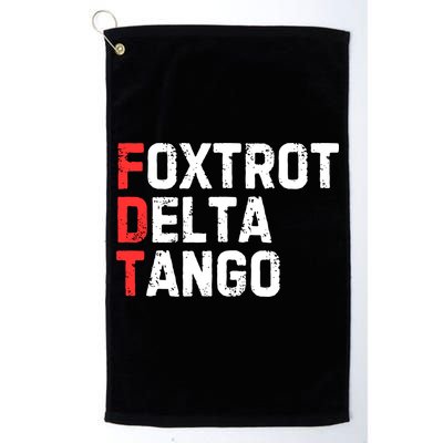 Foxtrot Delta Tango Golf Towel