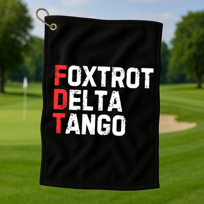 Foxtrot Delta Tango Golf Towel