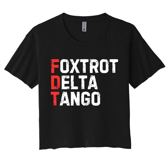 Foxtrot Delta Tango Crop Top