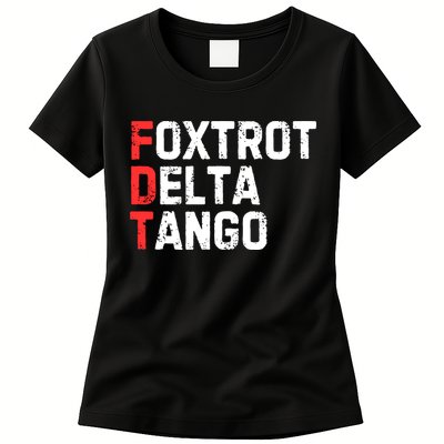 Foxtrot Delta Tango Womens T-Shirt