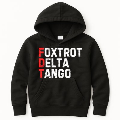 Foxtrot Delta Tango Kids Hoodie