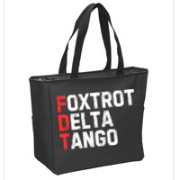 Foxtrot Delta Tango Zip Tote Bag
