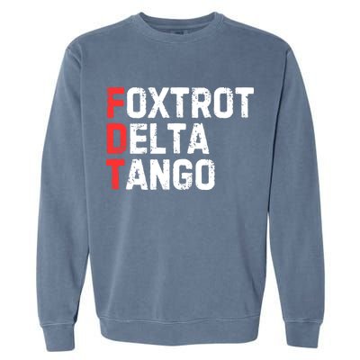 Foxtrot Delta Tango Garment-Dyed Sweatshirt