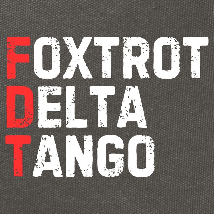Foxtrot Delta Tango Cotton Canvas Backpack