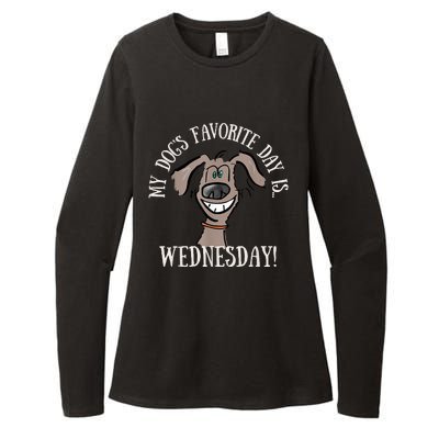 Fathers Day Tee My Dogs Favorite Day Is Wednesday HUMP DAY Womens CVC Long Sleeve Shirt