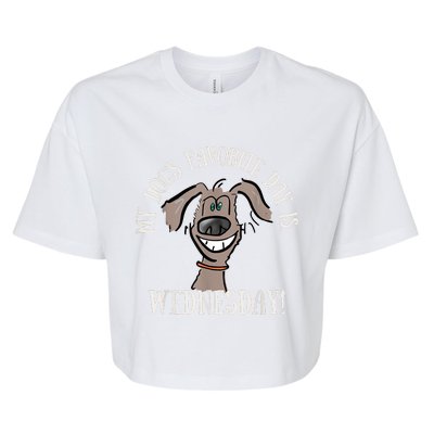 Fathers Day Tee My Dogs Favorite Day Is Wednesday HUMP DAY Bella+Canvas Jersey Crop Tee