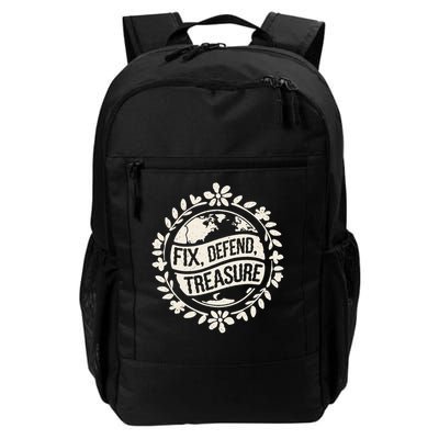 Fix Defend Treasure Resist Protest And Celebrate Earth Day Backpack