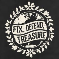 Fix Defend Treasure Resist Protest And Celebrate Earth Day Adult Drive Performance Visor