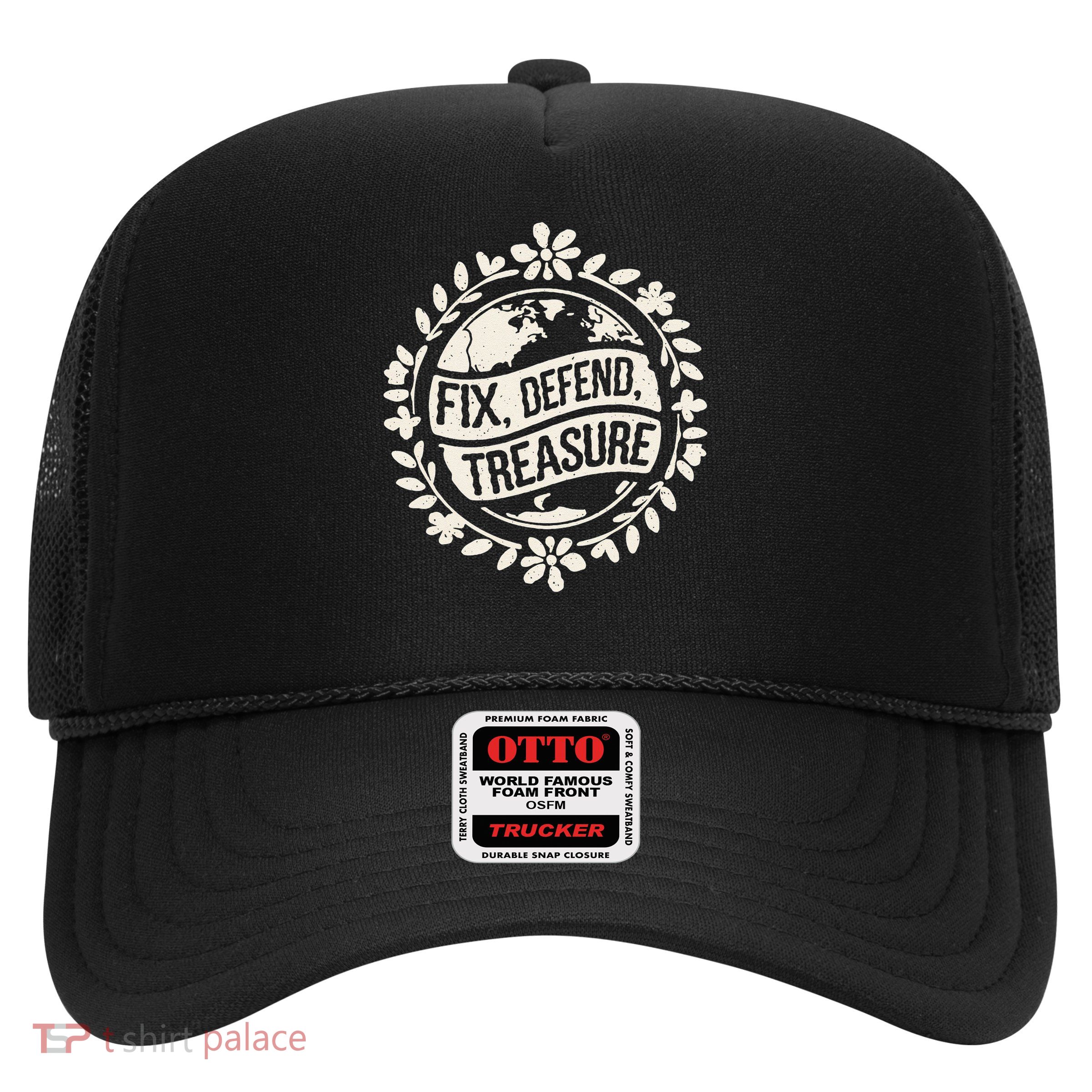 Fix Defend Treasure Resist Protest And Celebrate Earth Day Trucker Hat