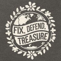 Fix Defend Treasure Resist Protest And Celebrate Earth Day Cotton Canvas Backpack