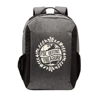 Fix Defend Treasure Resist Protest And Celebrate Earth Day Vector Backpack