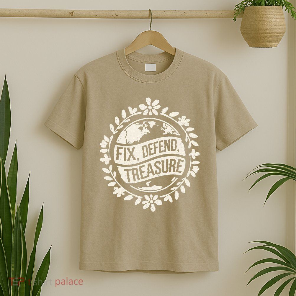 Fix Defend Treasure Resist Protest And Celebrate Earth Day T-Shirt