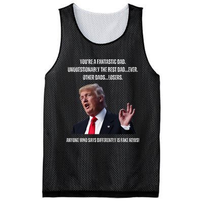 FatherS Day Trump Funny Fantastic Dad Mesh Reversible Basketball Jersey Tank