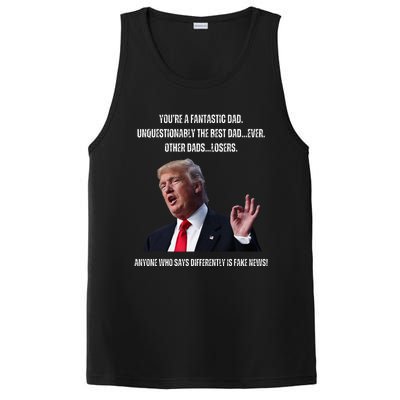 FatherS Day Trump Funny Fantastic Dad PosiCharge Competitor Tank