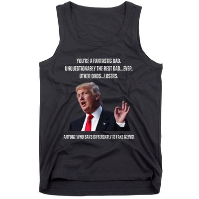 FatherS Day Trump Funny Fantastic Dad Tank Top