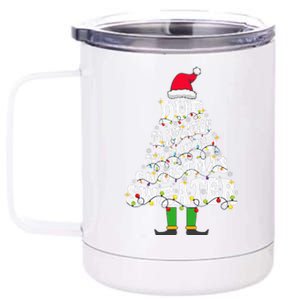 Funny Due To Inflation This Is My Ugly Sweater For Christmas 12 oz Stainless Steel Tumbler Cup