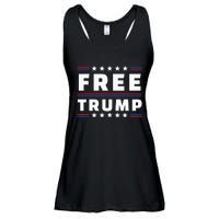 Free Donald Trump Republican Support Ladies Essential Flowy Tank